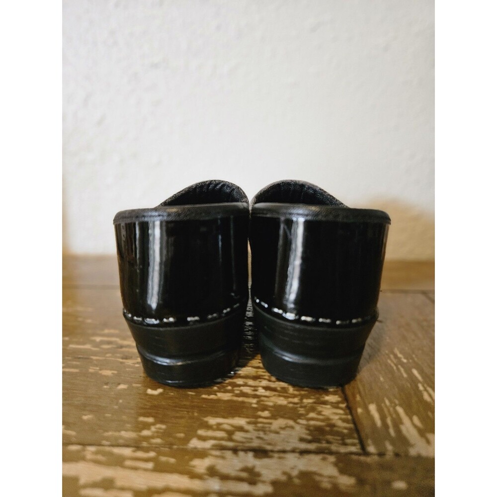 DANSKO Black Patent Clogs Shoes Women Size  39 EU Comfort Shoes Nurse Doctor - Picture 4 of 11